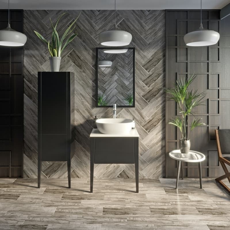 Mueble brillo gris Hale