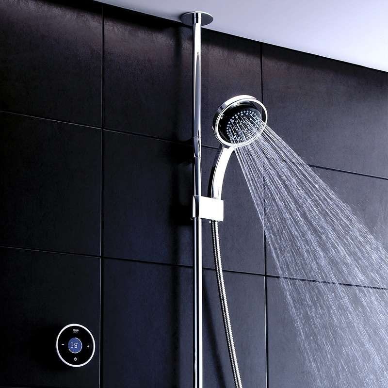 Est??ndar de ducha digital alimentada desde el techo Mira Platinum